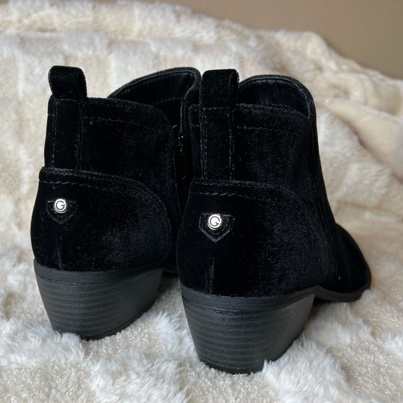 Guess black velvet booties ankle boots - Picture 4 of 7